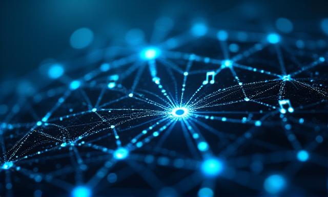 Neural network visualizing music patterns